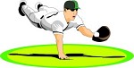 Diving Baseball Player